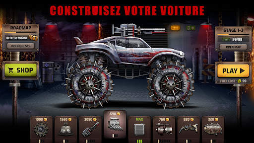 Zombie Hill Racing: Earn Climb screenshot 1