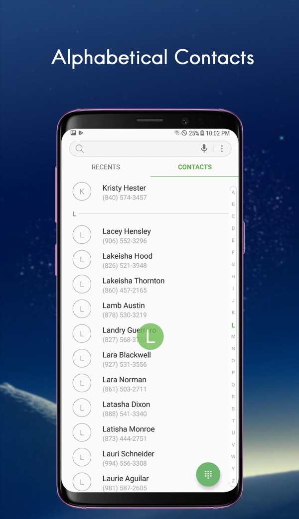 Dialer Theme S10 - Call Block & Contact screenshot 1