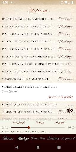 Réveil de musique classique screenshot 3