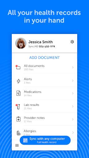 Sync.MD - Mobile Health Record screenshot 1