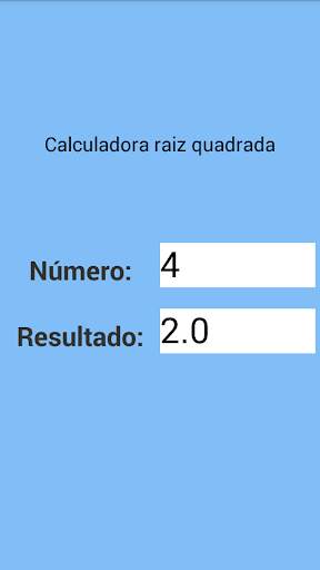 Calculadora de raíz cuadrada screenshot 1