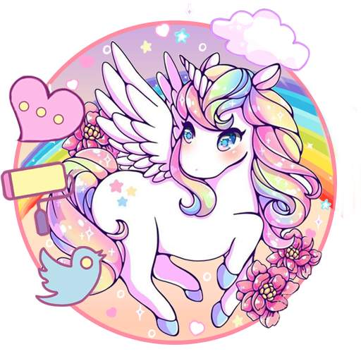 Cartoon Unicorn Themes 3D Wallpapers 1.0