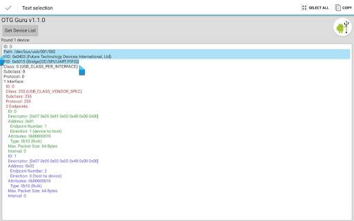 OTG Guru - List USB devices screenshot 7