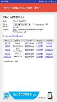 Port Harcourt  Airport Flight Time screenshot 1