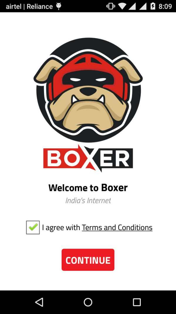 Boxer Internet - Browser screenshot 1