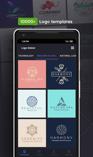 Logo Maker & Logo Creator - Free Logo Templates скриншот 2
