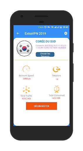 ExtraVPN -  Proxy VPN Gratuit Illimité 2020 screenshot 2