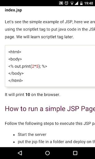 JSP Tutorial screenshot 2