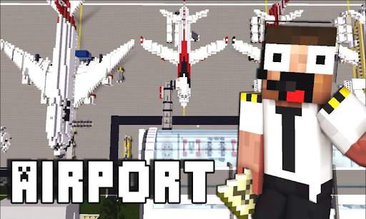 Airport (with Airplanes) Mod MC Pocket Edition screenshot 1