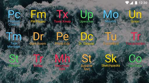 Periodic table launcher—minimalistic text home app screenshot 3