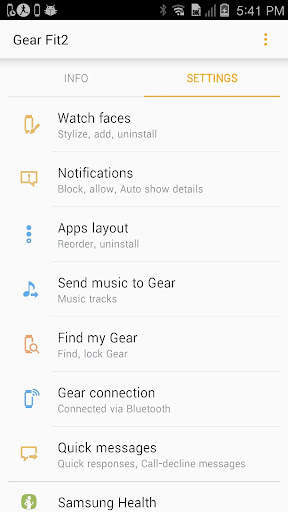 Gear Fit2 Plugin screenshot 2