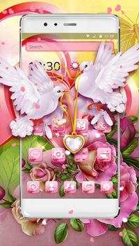Lovely Rose Pigeon Theme screenshot 1