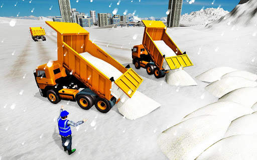 Offroad Snow Excavator Crane Sand Transport Truck screenshot 7