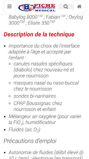 Fiche Technique Médicale screenshot 16
