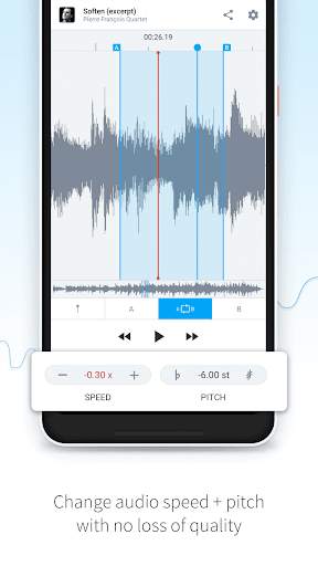 AudioStretch: Music Pitch and Speed Changer screenshot 3