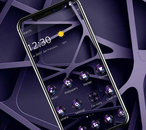 Purple Metal Framework Theme screenshot 2