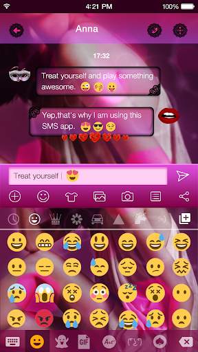 Wonder Girl Emoji Keyboard Theme स्क्रीनशॉट 7
