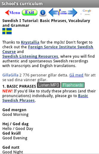 School's curriculum screenshot 11