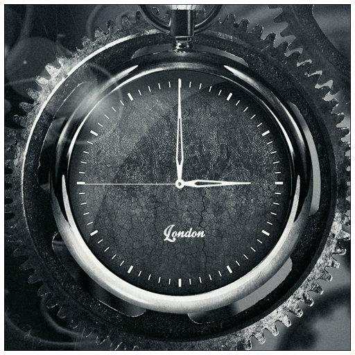 FREE Black Clock - Live Wallpaper 1.02