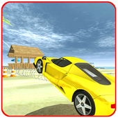 Car Beach Driving Game: GT Car WipeOut icon