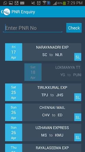 Indian Rail Train Status screenshot 4