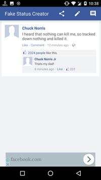 Fake Status Creator screenshot 2