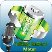 Talking Battery  Meter Alarms أيقونة