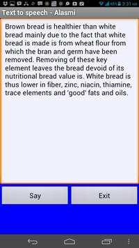 Text to speech screenshot 2