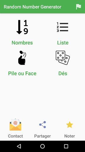Générateur de nombres,  dés pile ou face screenshot 1