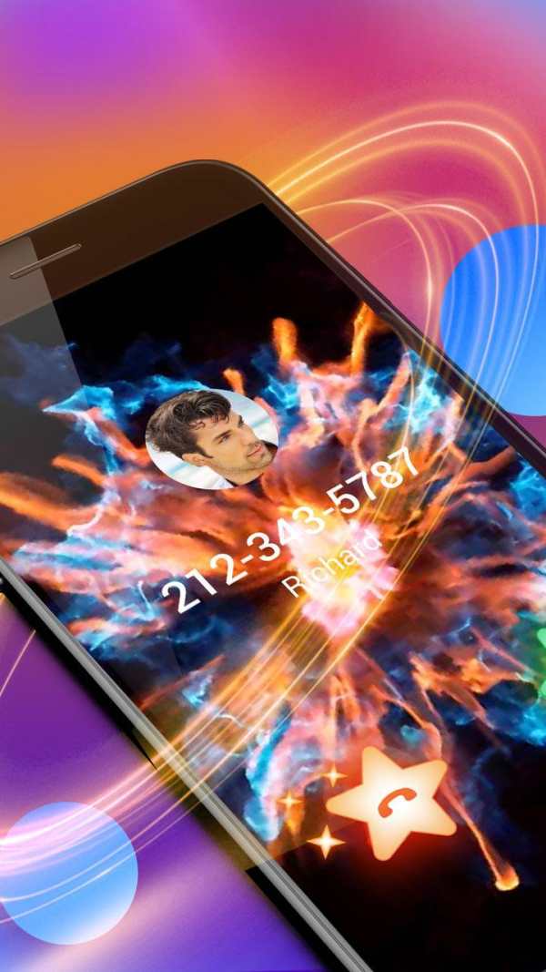 Colorful Fire Caller Screen screenshot 2