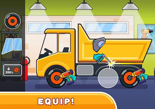 Car games for kids: building and hill racing screenshot 12