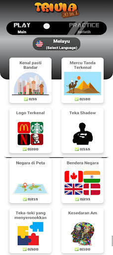 30in1 Trivia GK: Bahasa Melayu screenshot 1