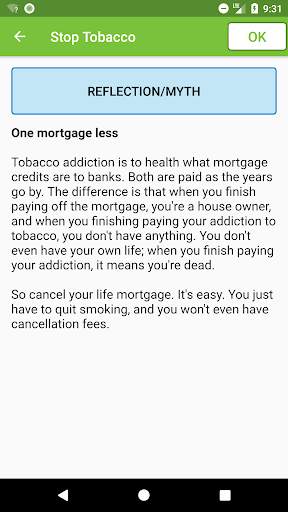 Stop Tobacco Mobile Trainer. Q screenshot 7