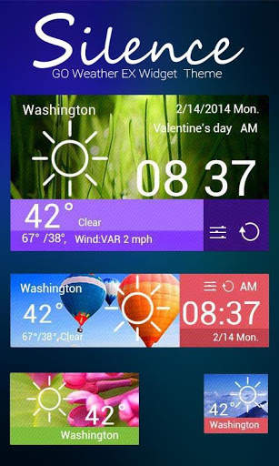 SILENCE THEME GO WEATHER EX screenshot 3