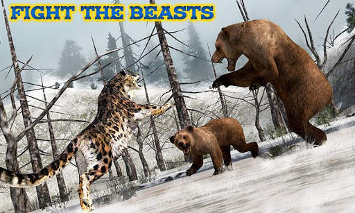 Forest Snow Leopard Sim screenshot 5