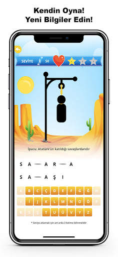 Online Adam Asmaca Bilgi Oyunu screenshot 5
