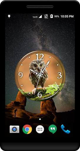 Owl Clock Live Wallpaper screenshot 1
