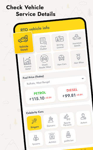RTO Vehicle Information App screenshot 2