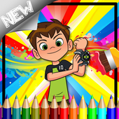 Coloring Ben Games For 10 Kids icon