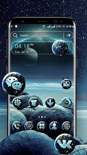 Galaxy Ocean Launcher Theme screenshot 1