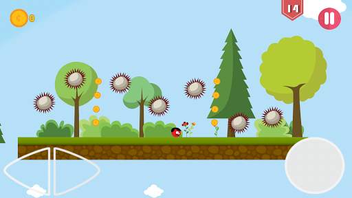 Super Red Jump Ball Mr Mustach screenshot 4