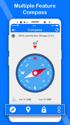 Find Direction: Free Compass App 4 تصوير الشاشة