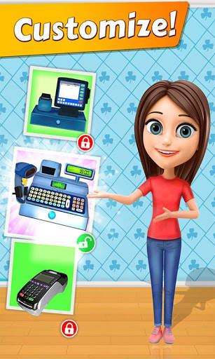 Supermarket Cash Register Sim: Girls Cashier Games screenshot 2