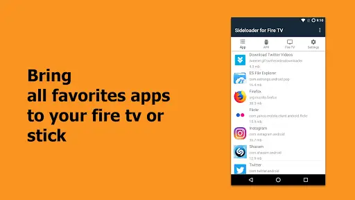 Sideloader for Fire TV - sideload apps to fire tv screenshot 1