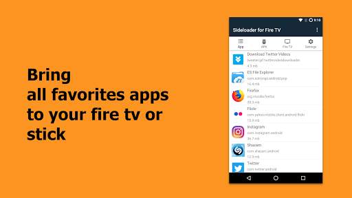 Sideloader for Fire TV - sideload apps to fire tv screenshot 1
