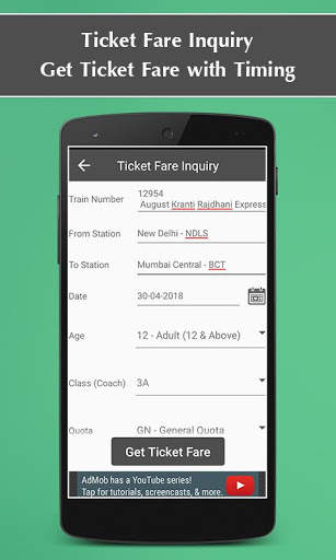 Railway PNR Status - Running Train Live Status screenshot 5