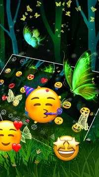 Starry Magical Forest Butterfly Keyboard screenshot 3