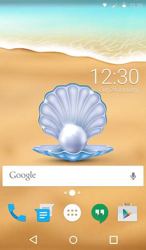 Seaside Animated Keyboard   Live Wallpaper screenshot 6