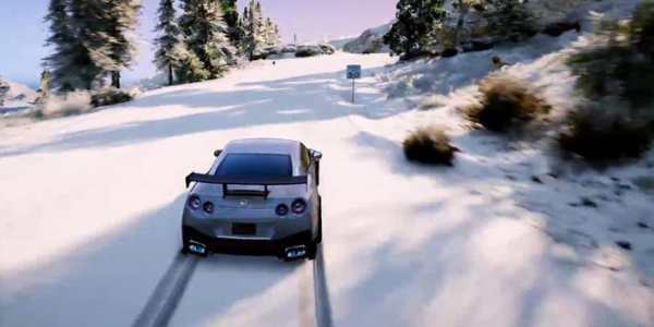 GTR Driving Nissan Winter 3D screenshot 4
