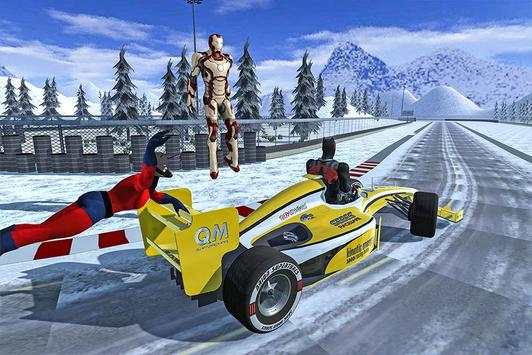 Superhero Real Car Racing Stunts: Super Hero Games screenshot 12